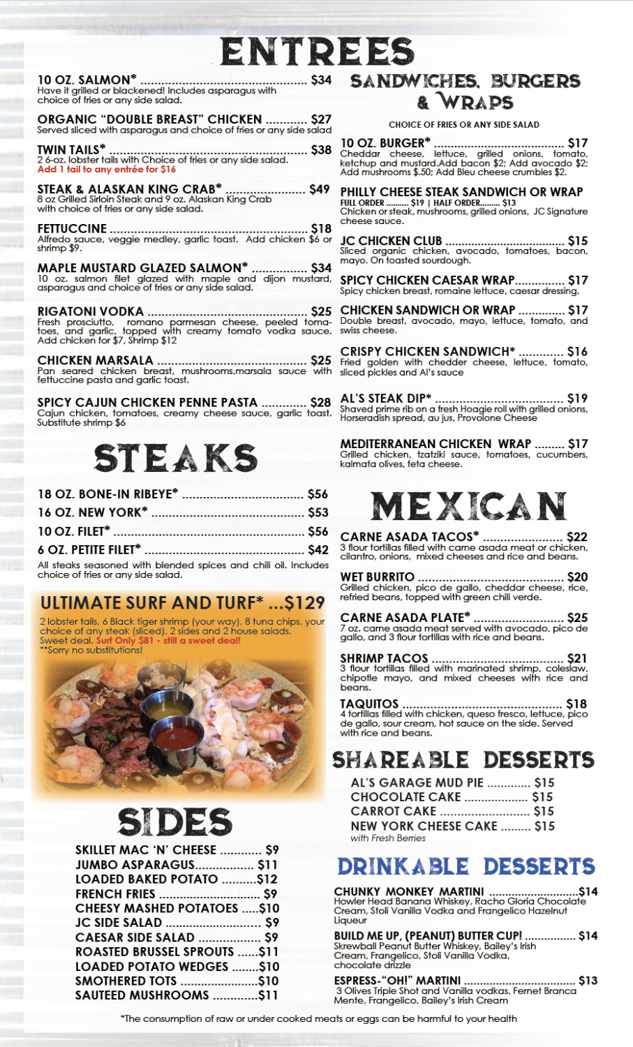 MENU - Rustic House